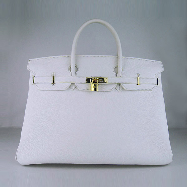 Replica Hermes Birkin 40CM Togo Bag Light White 6099 Online - Click Image to Close